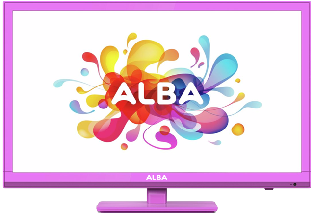 ALBA 24 inch HD Ready TV/DVD COMBI PINK — 8195003